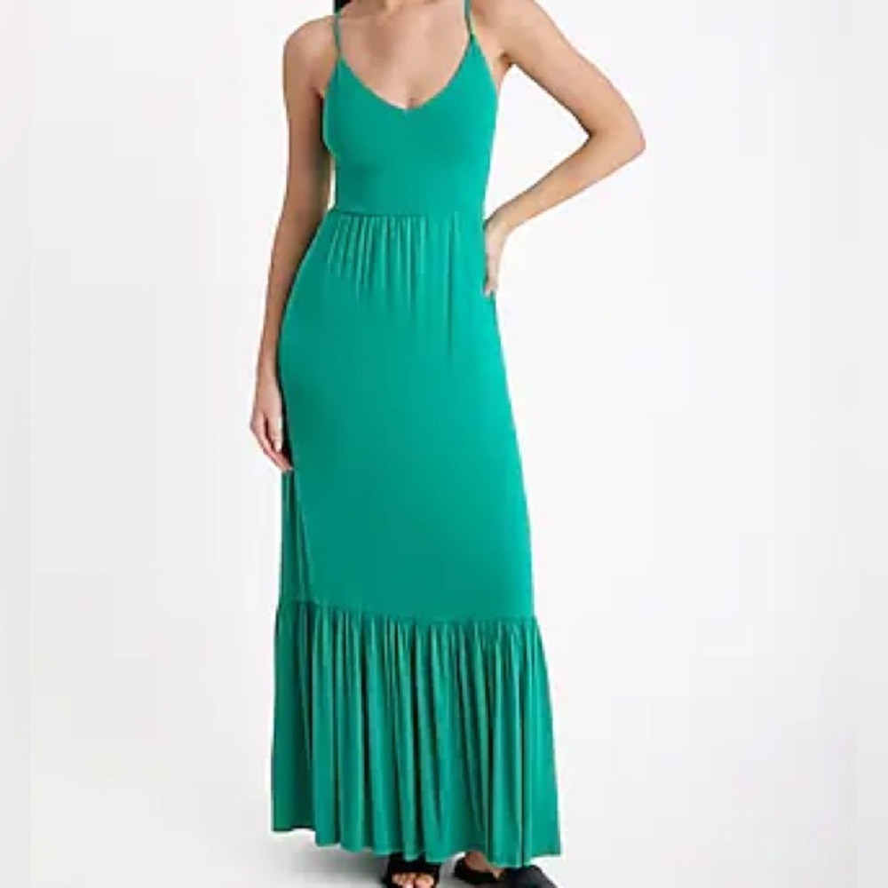 Express Green Maxi Dress
